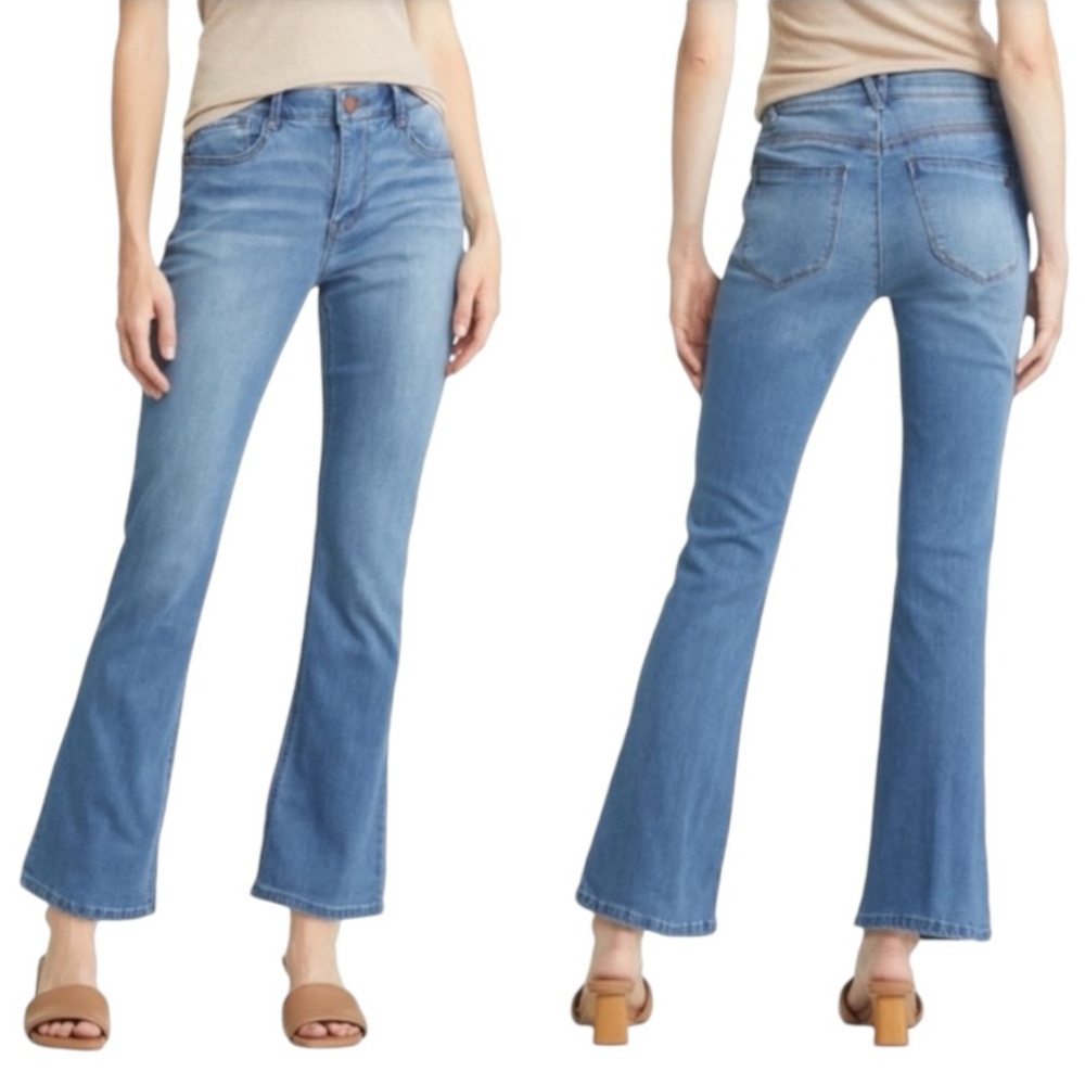 Wit & Wisdom High Waist Ab Solution Itty Bitty Bootcut Luxe Touch Light Wash 12